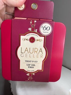 Laura Geller Treat-N-Go Lip Oil Trio (3 x 3.8mL) BNIB Limited Set